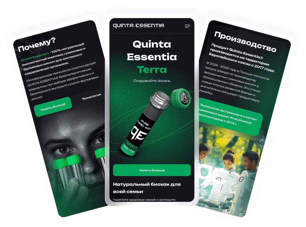 Мультиязычный лендинг о компании и продуктах с индивидуальным дизайном 2